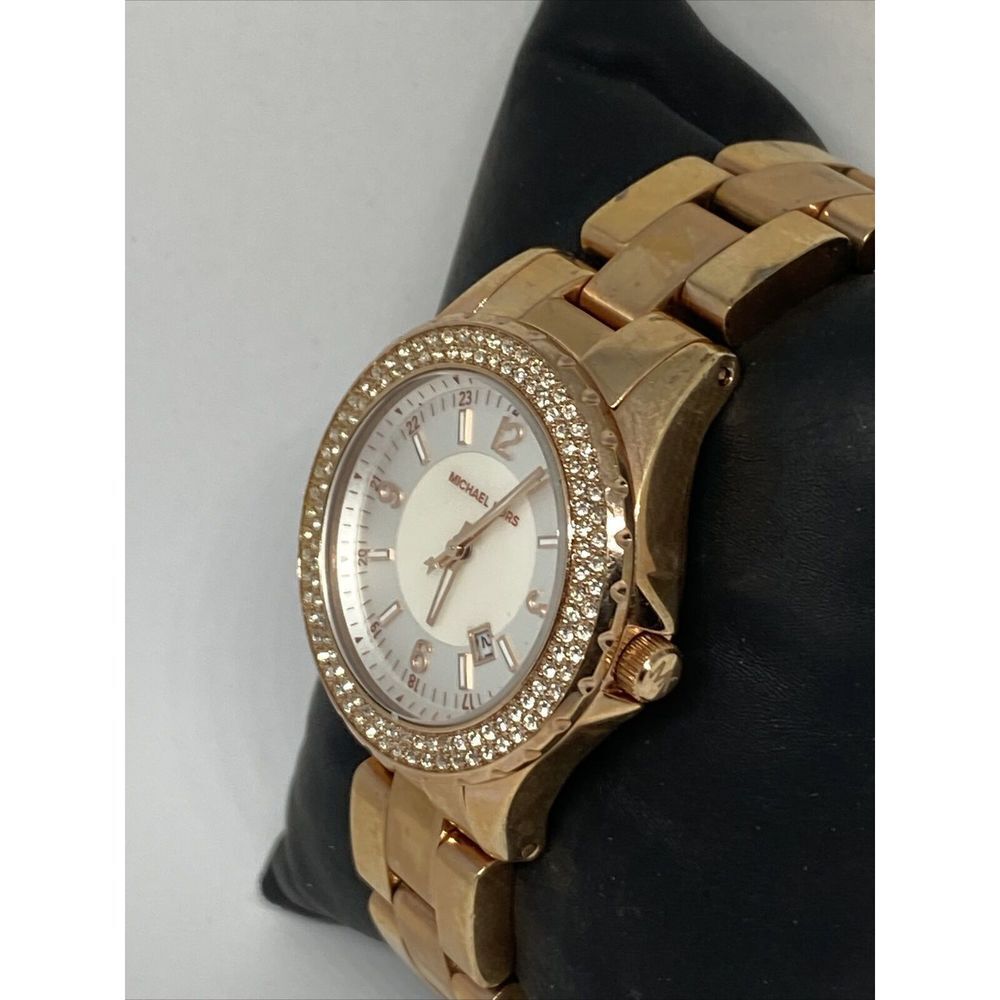 Michael Kors Glitz MK5403 Women's Stainless Steel Analog Dial Quartz Watch MP79 - Picture 4 of 12